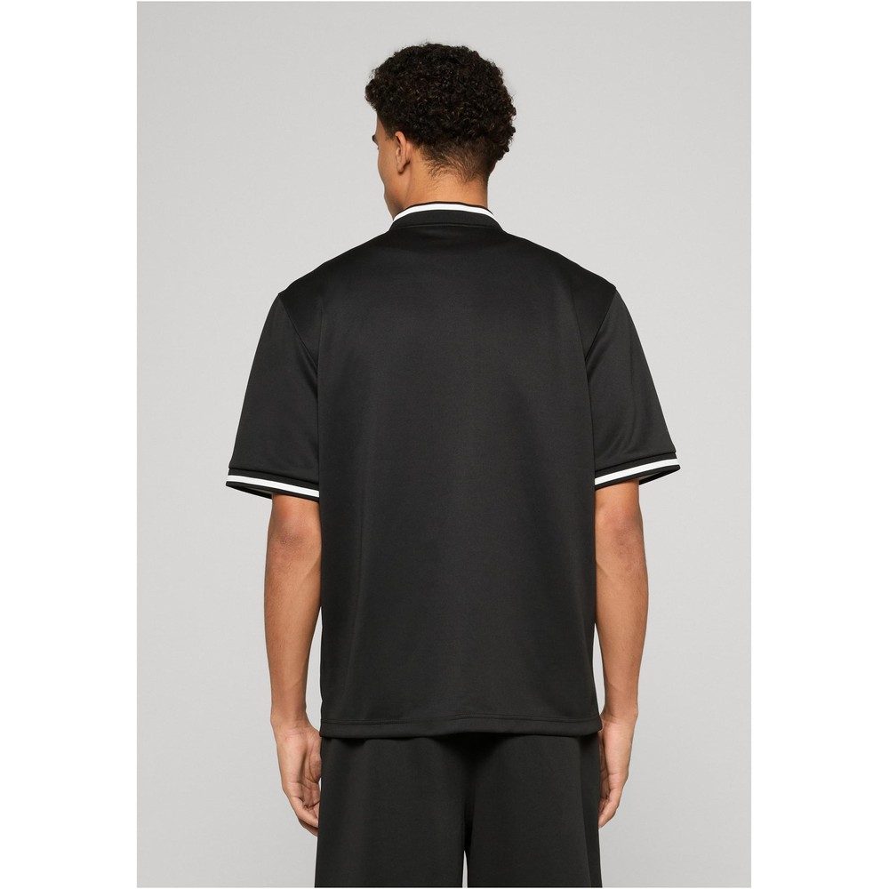 Urban Classics - Interlock Baseball Bluse - Schwarz
